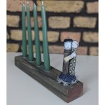 Adventsholz mit Krippen-Klemmerle Nr. 7
