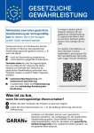 EU Gewährleistungslabel EU Gewährleistungslabel