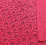 Rising sun darkred 1m Jacquard SUSAlabim Lillestoff Rising sun darkred 1m Jacquard SUSAlabim Lillestoff