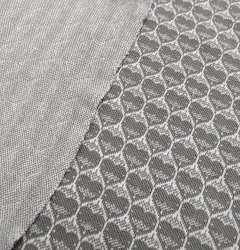 Bio Jacquard Hearts grey 1m SUSAlabim Lillestoff