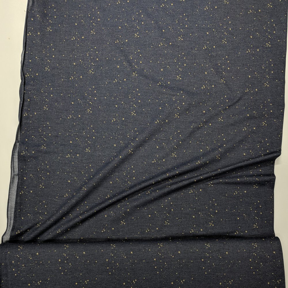 Jeans Jersey Design Sternenglitzer 0,55m - zum Schließen ins Bild klicken