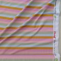 Bio Jersey Design Regenbogenringel, pastell 1m