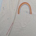 Bio Jersey Design when it rains look for rainbows 1 Panel