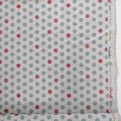 Bio Jersey Design Minidots blaurot 1m