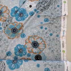 Modal Jersey Design Herbsttraum blaugrau 1m