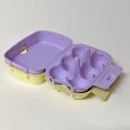 Mini-Eierkartons lila und gelb