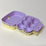 Mini-Eierkartons lila und gelb