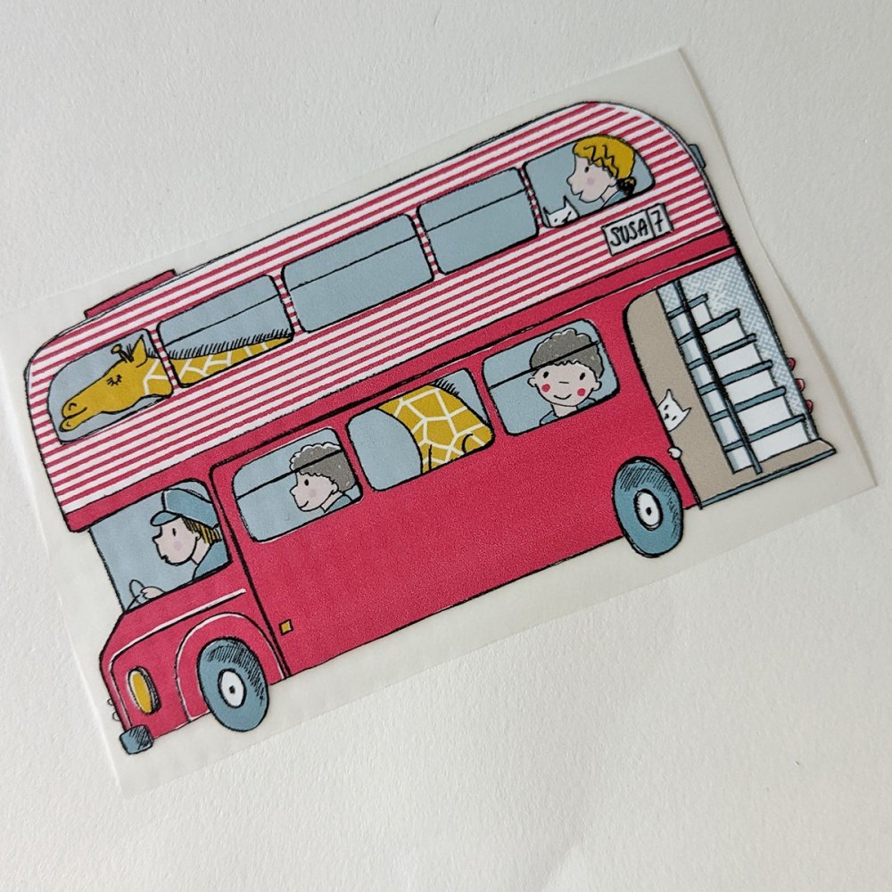 Bügelbild Nr.51 großer Bus - zum Schließen ins Bild klicken