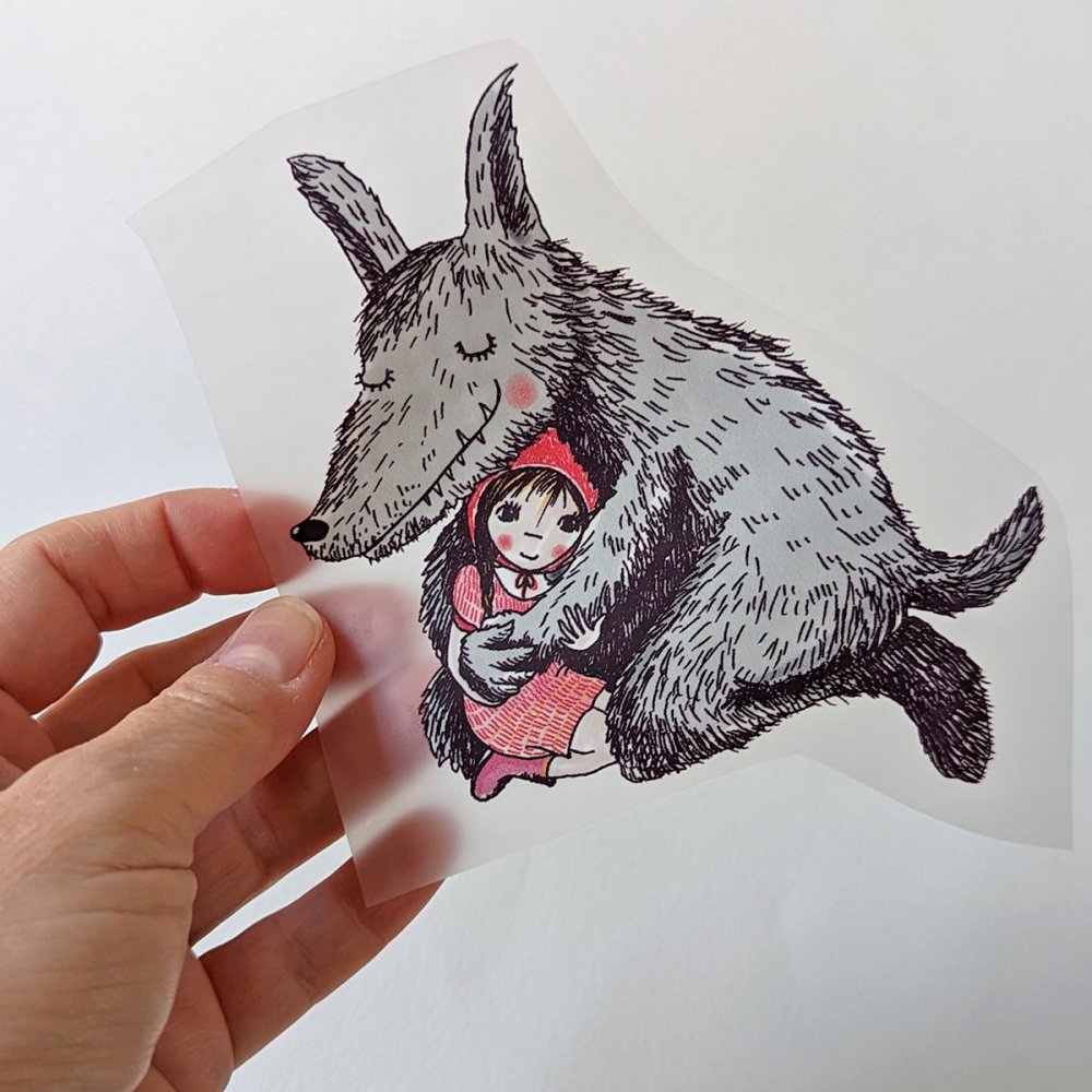 Bügelbild Nr.55 Rotkäppchen - zum Schließen ins Bild klicken