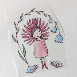 Bügelbild Nr.66 Blumenmädchen
