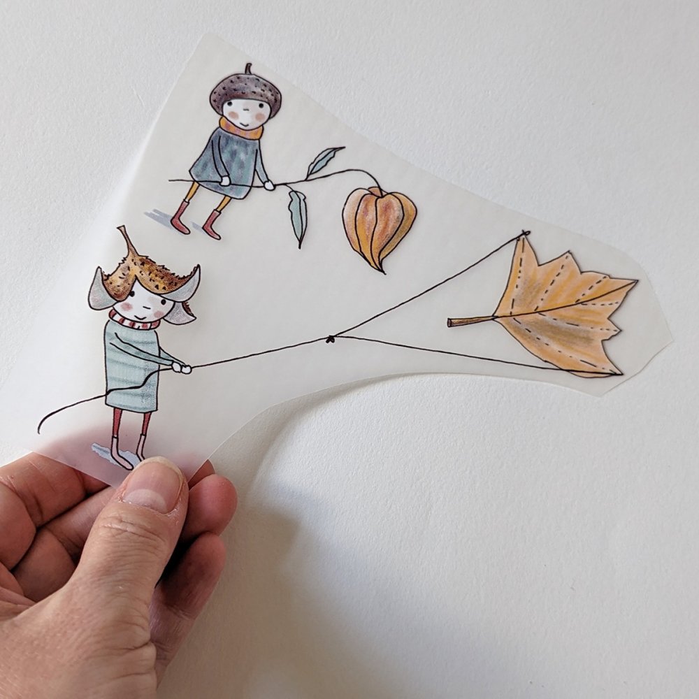 Bügelbild Nr.71 Herbstkind - zum Schließen ins Bild klicken