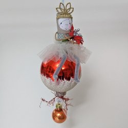 Weihnachtskugel mit Figur Nr.23