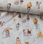Bio Jersey Design Susalabim und Stoffonkel Herbstwichtel 1m