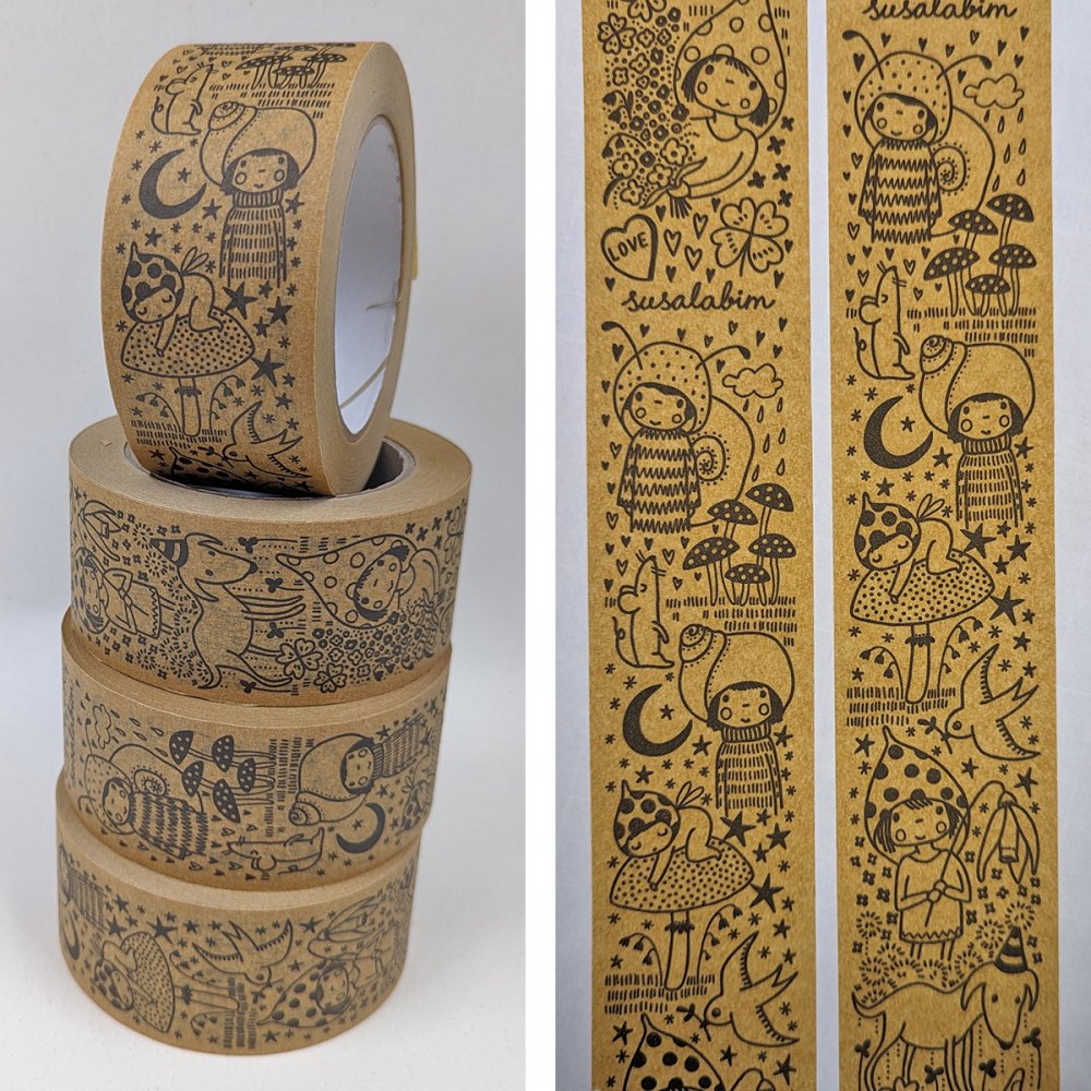 Klebeband "Susalabim Papier" 1 Rolle - zum Schließen ins Bild klicken