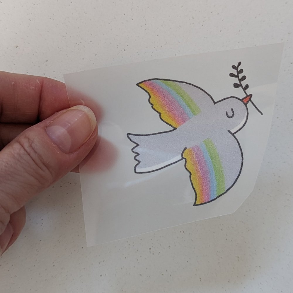 Bügelbild Nr.148 Regenbogentaube klein - zum Schließen ins Bild klicken