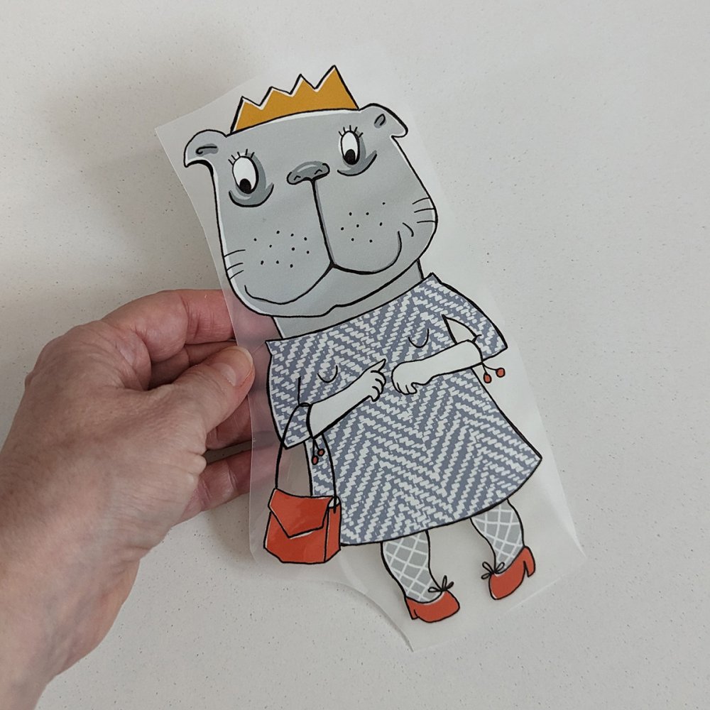 Bügelbild Nr.137 Mopsdame - zum Schließen ins Bild klicken