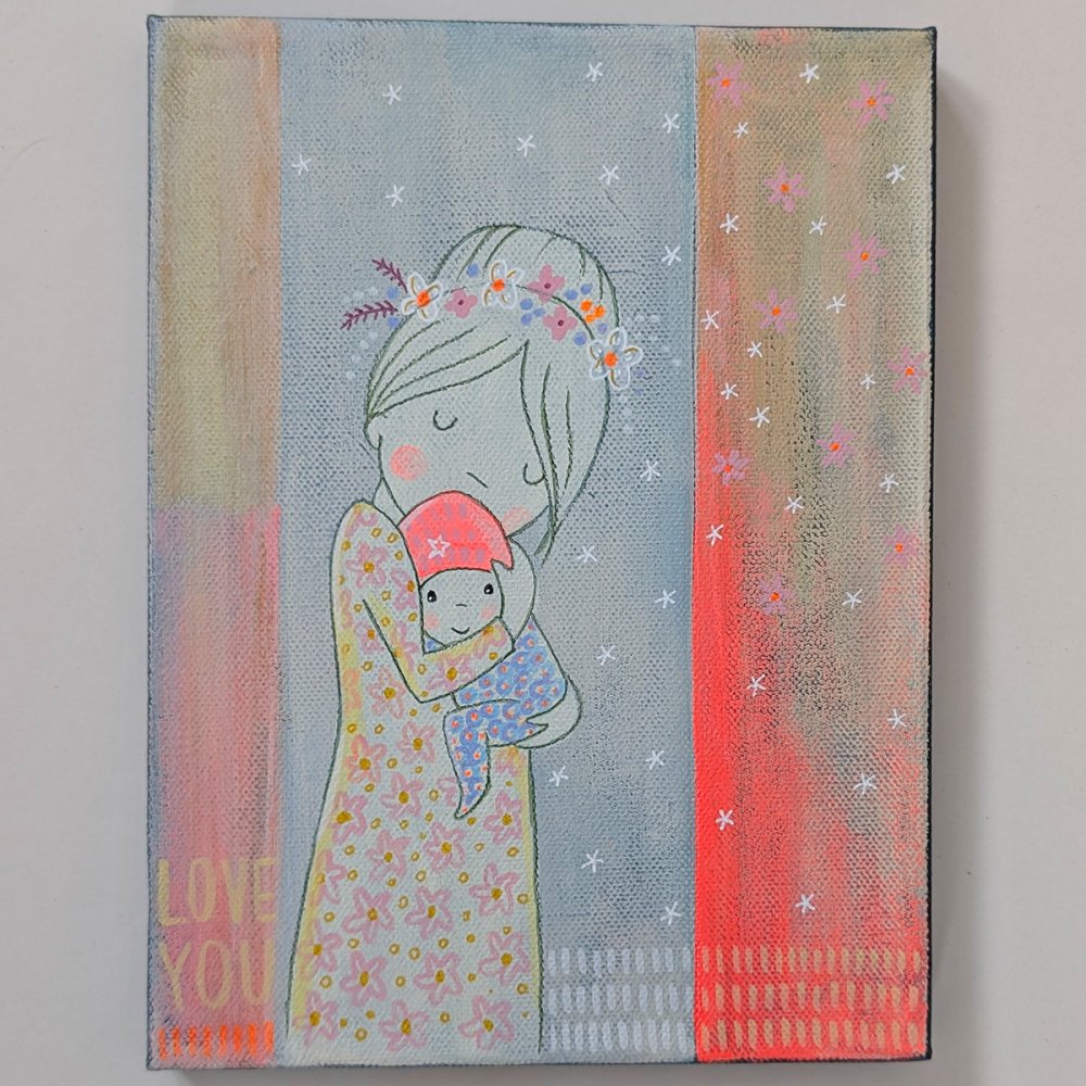 Acrylmalerei Unikat Nr. 90 - zum Schließen ins Bild klicken