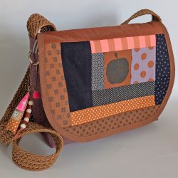 Unikat Tasche mit Klappe Nr. 41