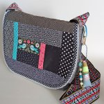 Unikat Tasche mit Klappe Nr. 46