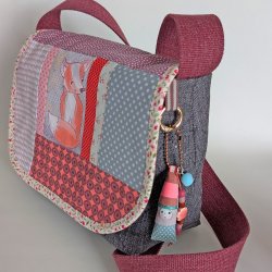 Unikat Tasche mit Klappe Nr. 47
