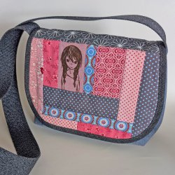 Unikat Tasche mit Klappe Nr. 44