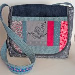 Unikat Tasche mit Klappe Nr. 50