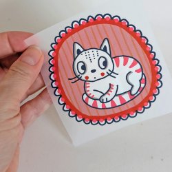 Bügelbild Nr.183 Katzenamulett