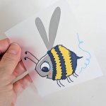 Bügelbild Nr.181 Hummel