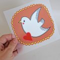 Bügelbild Nr.175 Vogelamulett