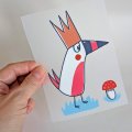 Bügelbild Nr.169 Vogelkönig