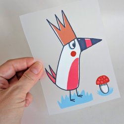 Bügelbild Nr.169 Vogelkönig