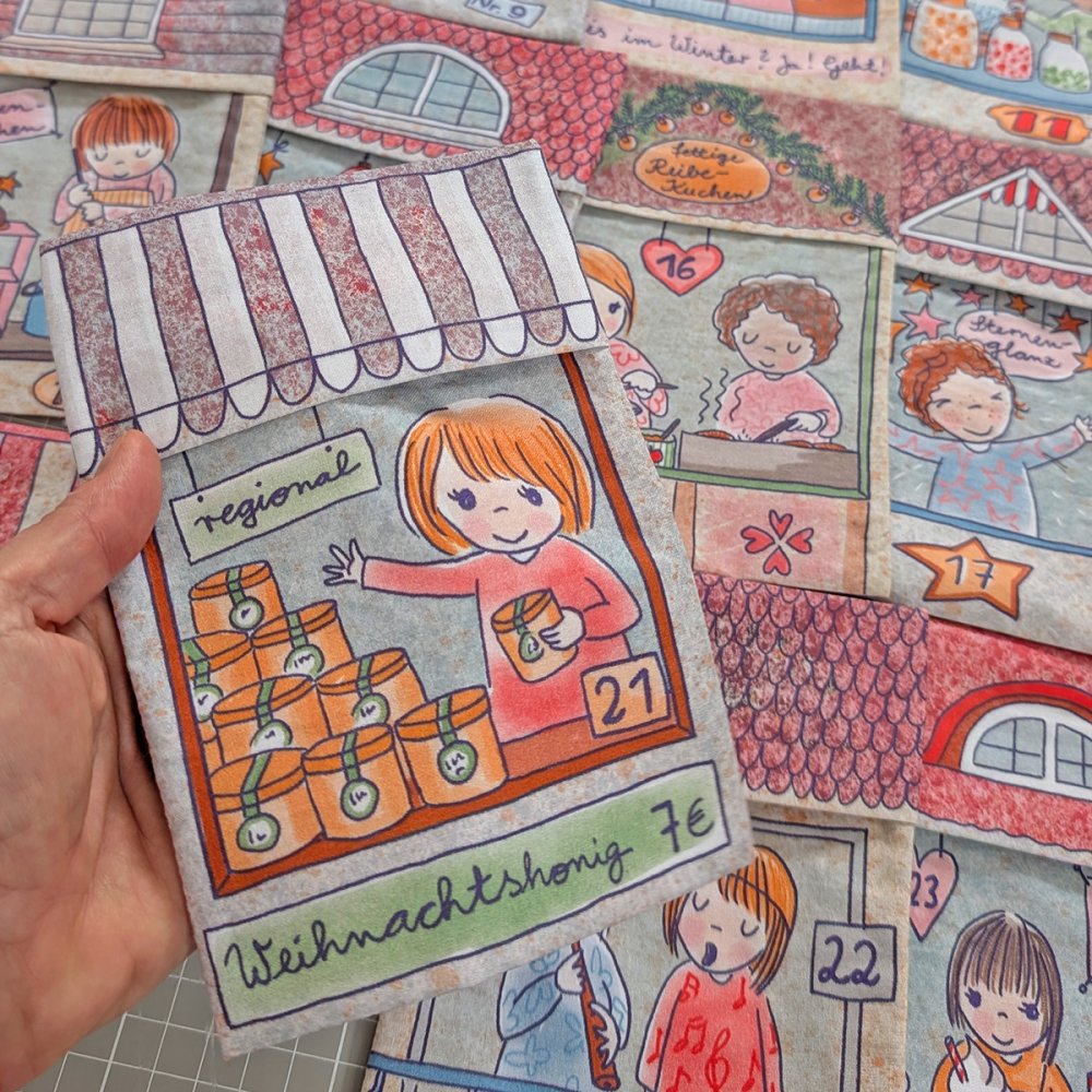 Adventskalender Panel Weihnachtsmarkt - zum Schließen ins Bild klicken