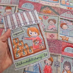Adventskalender Panel Weihnachtsmarkt