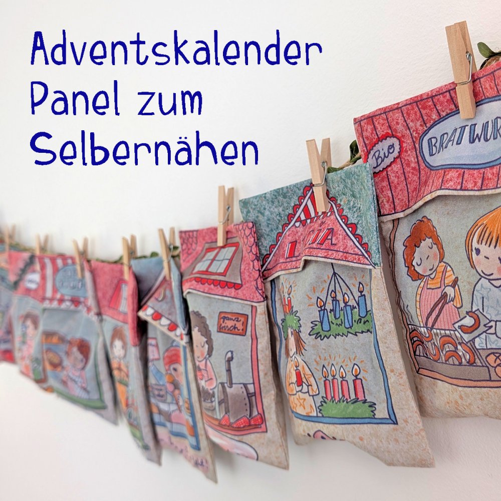 Adventskalender Panel Weihnachtsmarkt VORBESTELLUNG - zum Schließen ins Bild klicken