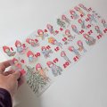 Bügelbild Nr.186 Adventskalenderbilder mit Zahlen