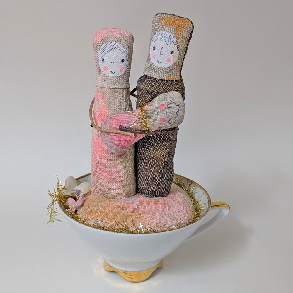 Kleine Krippe im Gefäß Nr. 84 - zum Schließen ins Bild klicken