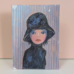 Frauenportrait Transfer auf Holz Nr.2