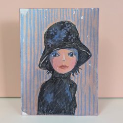 Frauenportrait Transfer auf Holz Nr.2