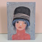 Frauenportrait Transfer auf Holz Nr.4