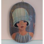 Frauenportrait Transfer auf Holz Nr.13