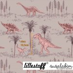 Bio Summersweat Design Dinowelt beigerosa 0,95m