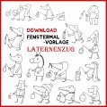 Download Fenstermalvorlagenset Laternenzug