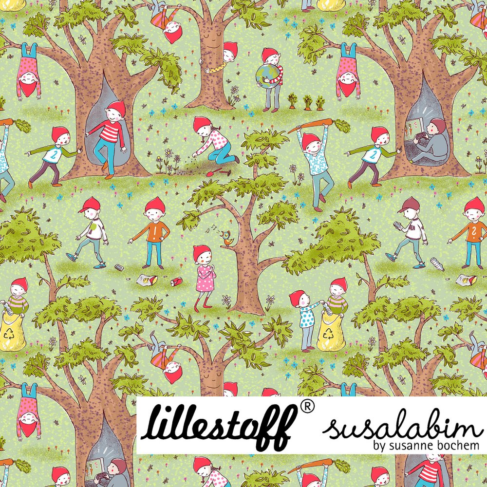 Webware SUSAlabims Protect the kids Baumwolle 1m - zum Schließen ins Bild klicken