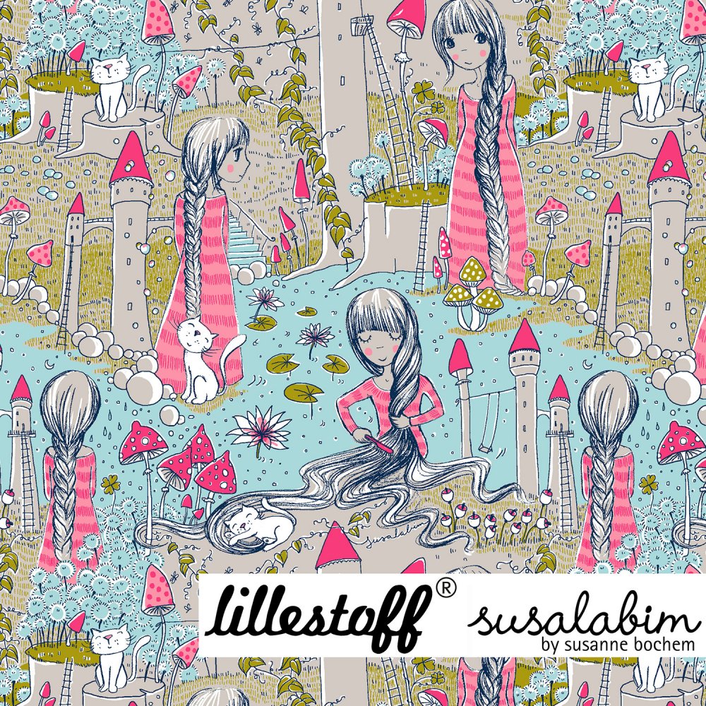Bio Jersey Design Rapunzel 0,95m - zum Schließen ins Bild klicken