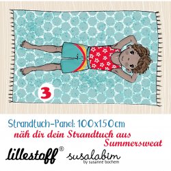 Bio Summersweat Design Strandtuch Panel Junge 3