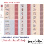 Webware SUSAlabims Adventskalender Wichtelweihnachtsdorf Baumwolle 1Panel
