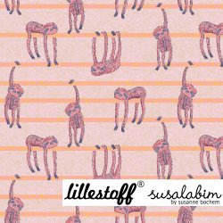 Bio Jersey Design Susalabims faule Tiere rosagelb 1,2m