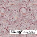 Bio Jersey Design Susalabims Fröhliches Gedoodle rosa 0,75m