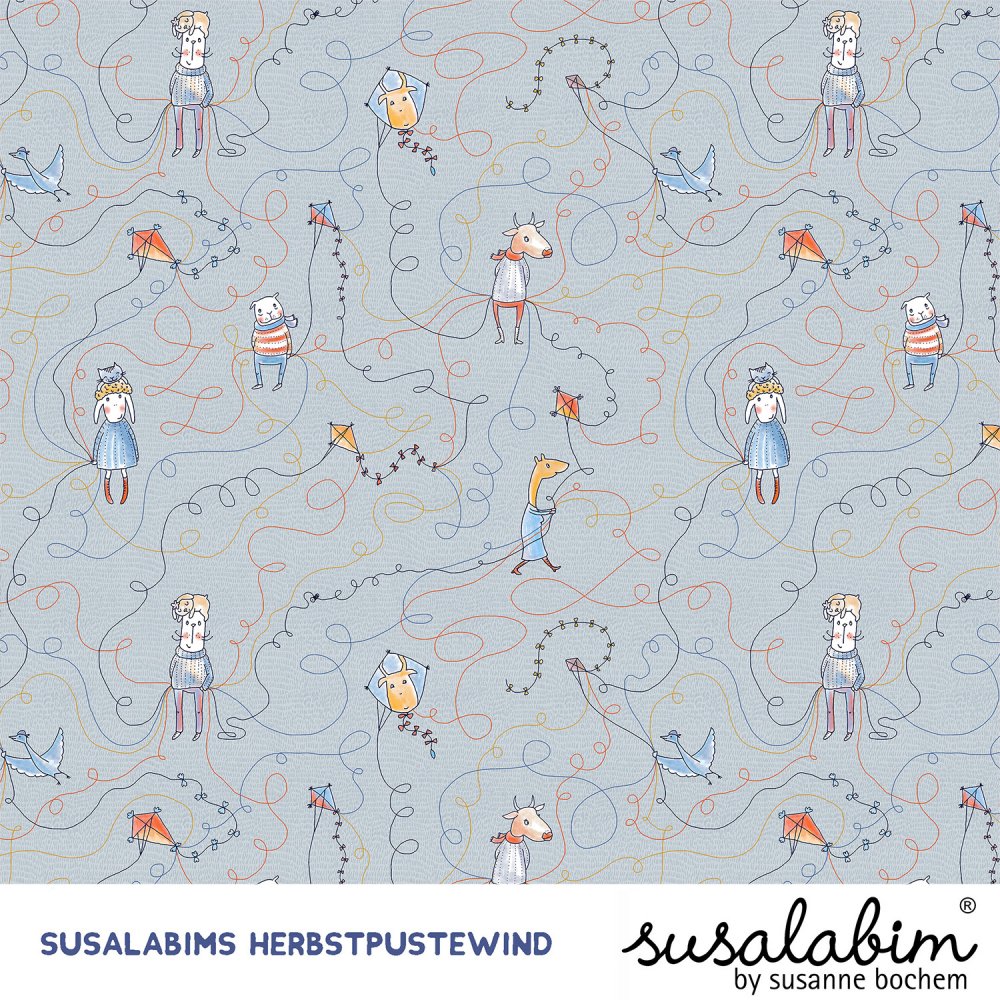 Bio Summersweat Design Susalabims Herbstpustewind 0,85m - zum Schließen ins Bild klicken