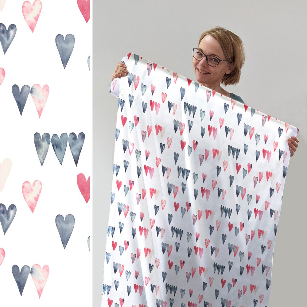 Bio Jersey Design Susalabims Herzen 1m - zum Schließen ins Bild klicken